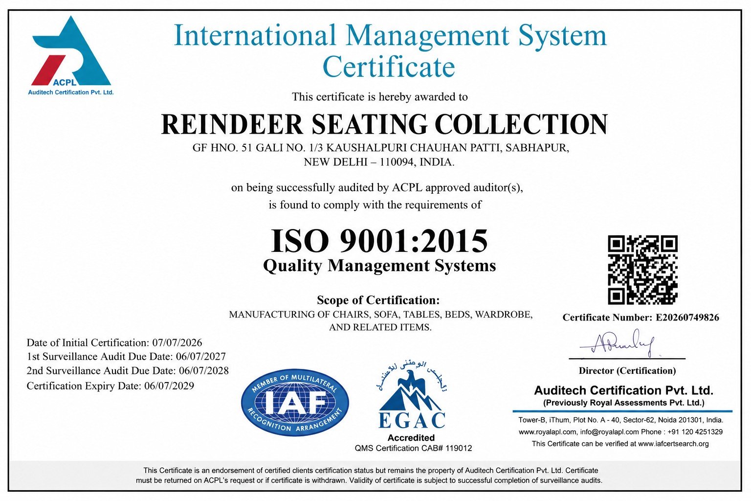 ISO 9001:2015 &ndash; Quality Management
